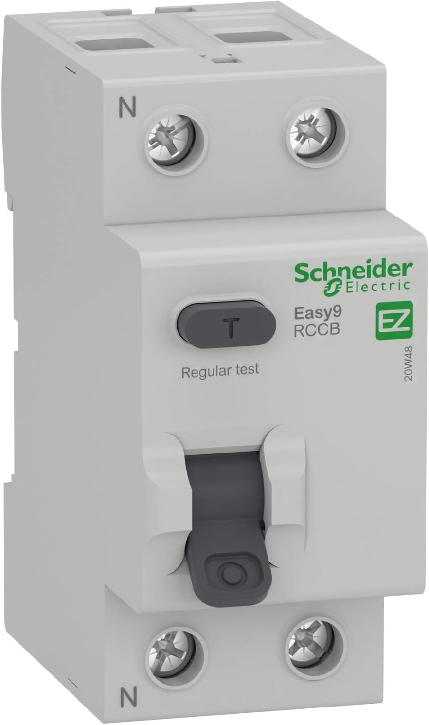 Schneider Electric - Easy9, RCCB Residual Current Circuit Breaker, 2 Pole, Type A, 100A, 30mA, 230V, EZ9R46291