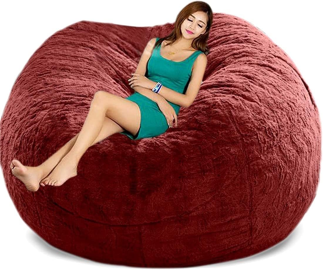 WUTTLE Giant Bean Bag Chair Adults 7ft Big Bean Bag Cover