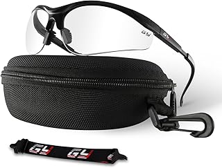 GY Shooting Glasses Safety Glasses Running Glasses Men with 3 Interchangeable Lenses & TR90 Lightweight Frame, Anti-Glare ...