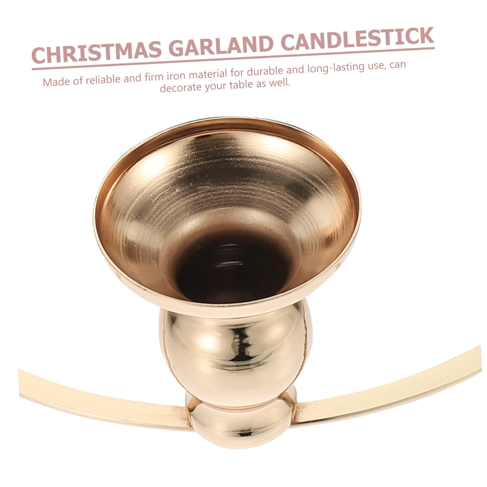 Cabilock 4 Stück Adventsleuchter Stumpenkerzenring Adventskranz Kerzenring Adventskranz Und Kerzen Stumpenkerzenhalter LED Kerzen Kerzenständer Leuchter Weihnachten Golden Eisen
