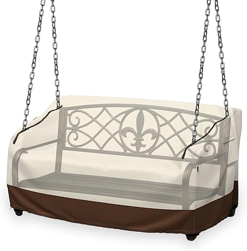 Funda para columpio de porche, 56 x 32 x 25 pulgadas, cubierta impermeable para columpios de patio, cubierta de columpio de patio, protección para