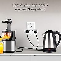 Vista 7 de XODO WP3 Smart WiFi Plug – Control remoto inalámbrico por aplicación compatible con Alexa y Google Home Assistant 2.4 GHz red solamente – Control