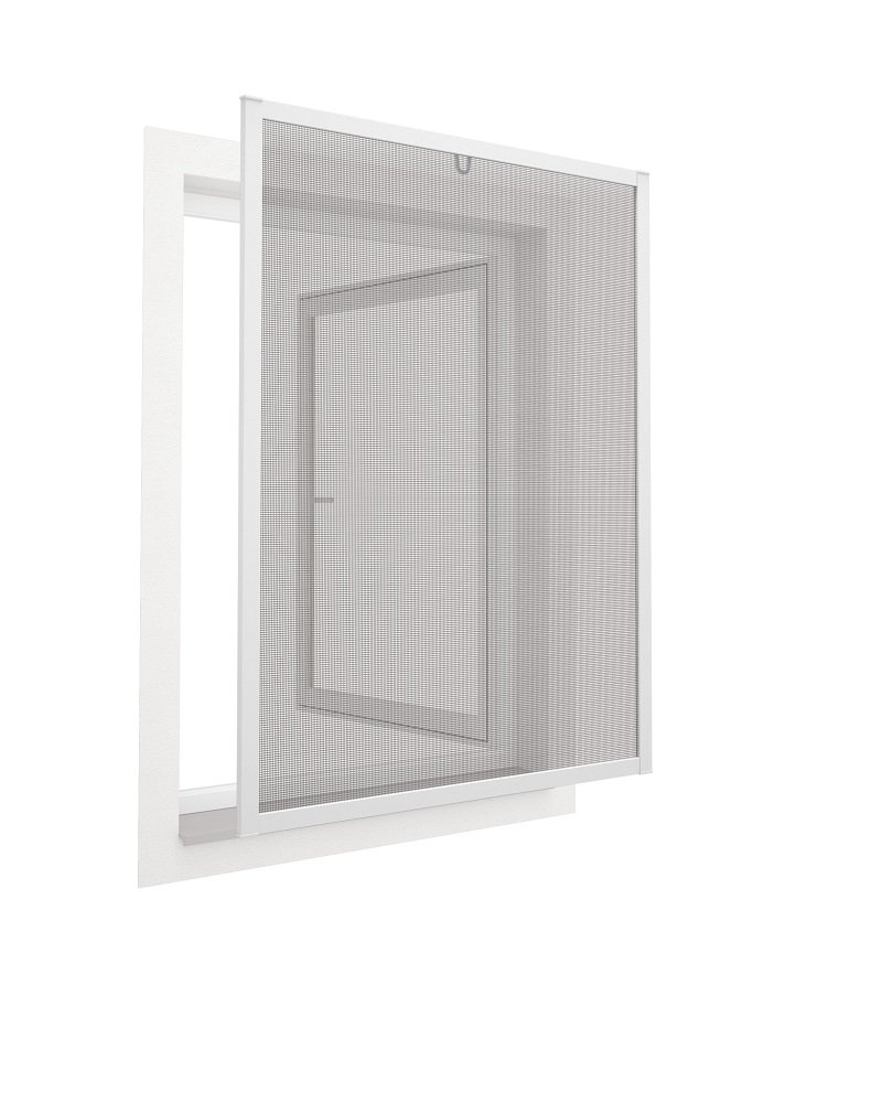 Easy Life Pollenschutzgitter ALLERGICpro mit proLINE Alu Rahmen Fenster Insektenschutz Spannrahmen Pollenstop und Fliegengitter, Größe:100 x 120 cm, Farbe:Weiß