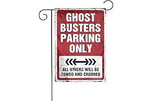 Welcome Ghostbusters Parking Only Garden Flag