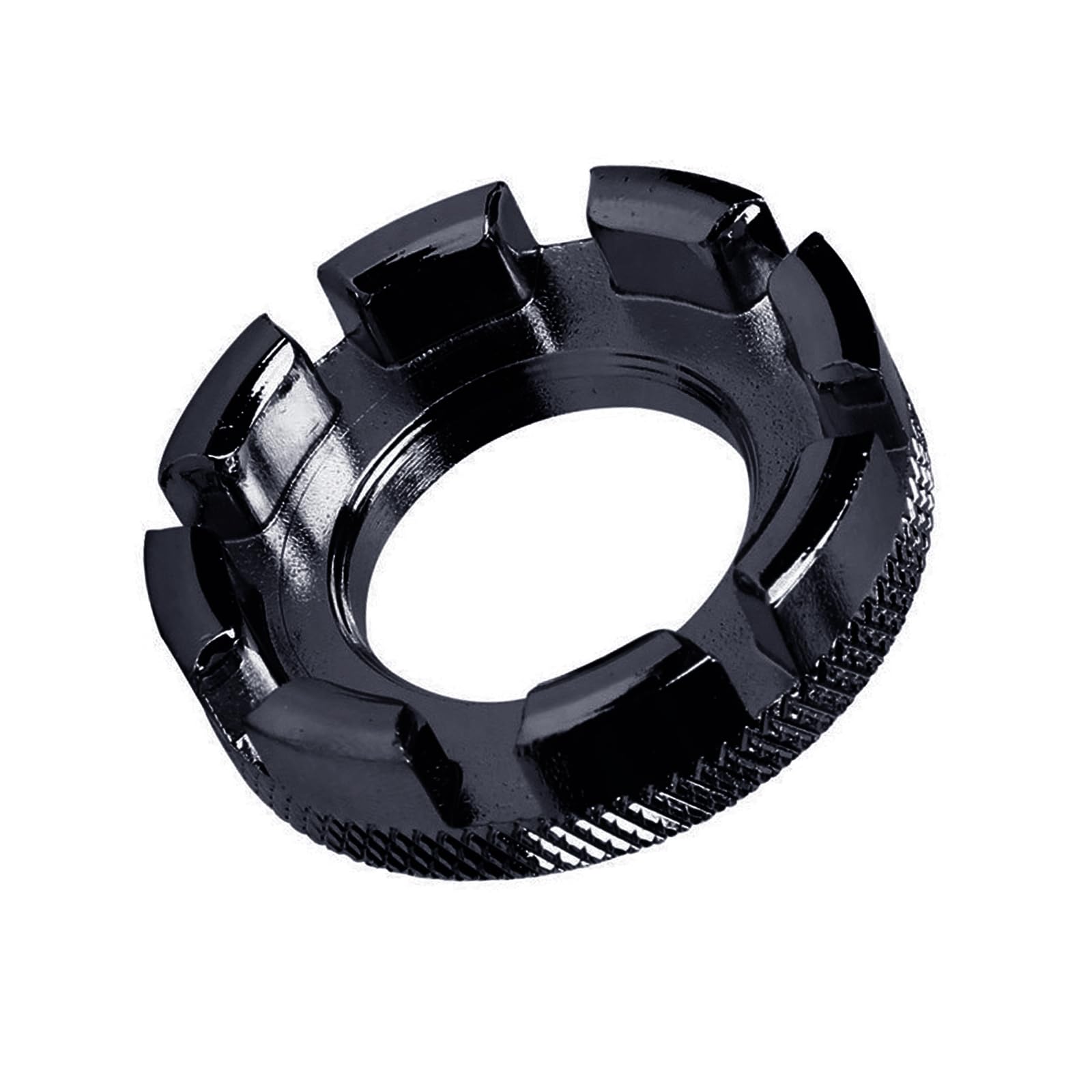 Geavonyg Black Bikes Wheel Rims Adjuster Spanner With 8 Way Grooves Bicycles Spokes Wrench Bicycles Wrench Spanner Bikes