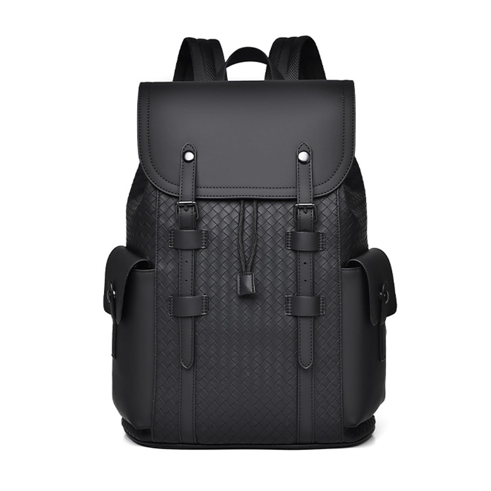 FANDARE Zaino Casual Zaino PC Super Morbido in PVC Borsa da Cabina per Voli Zaino Lavoro Viaggio Ufficio Tech Scuola Università Impermeabile Nero A