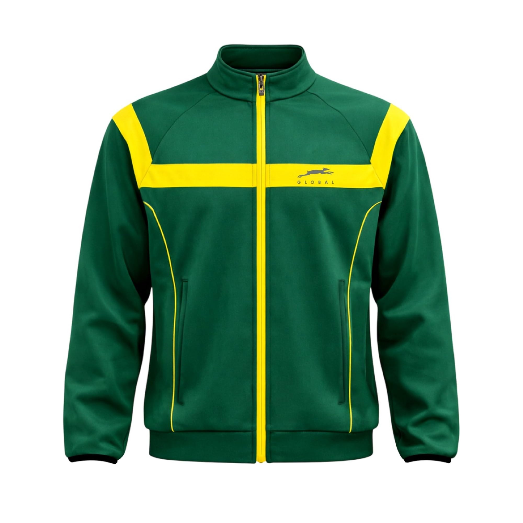 stag global Cloudburst Men’s Full-Zip Sports Jacket | Lightweight Athletic Track Jacket | Green & Yellow | Professional Full Sleeve Activewear-picture-22