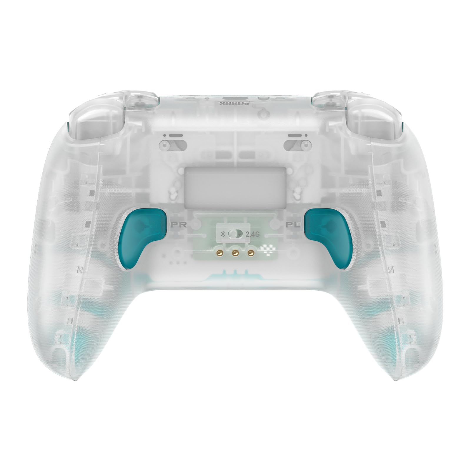 8BitDo Ultimate 2 Wireless Controller for Windows PC, Apple, Steam & Android, Gaming Controller with TMR Joysticks, Hall/Tactile Triggers, Motion Control, 1000Hz Polling Rate, Clear Blue