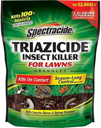 Spectracide Asesino de insectos triazicida para gránulos de césped, 10 libras