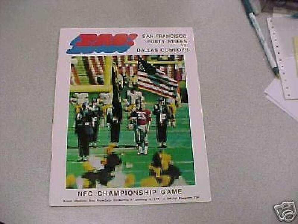 Adelson Sports Original 1970 NFL NFC CHAMPIONSHIP PROGRAM COWBOYS / 49ERS