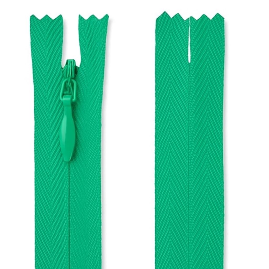 Invisible Zip Jade Green 9" (23cm) - Concealed Closed-End Nylon Zipper for Sewing & Dressmaking: Skirts, Dresses, Cushions, Costumes & Alterations by Giddy Square — image 1