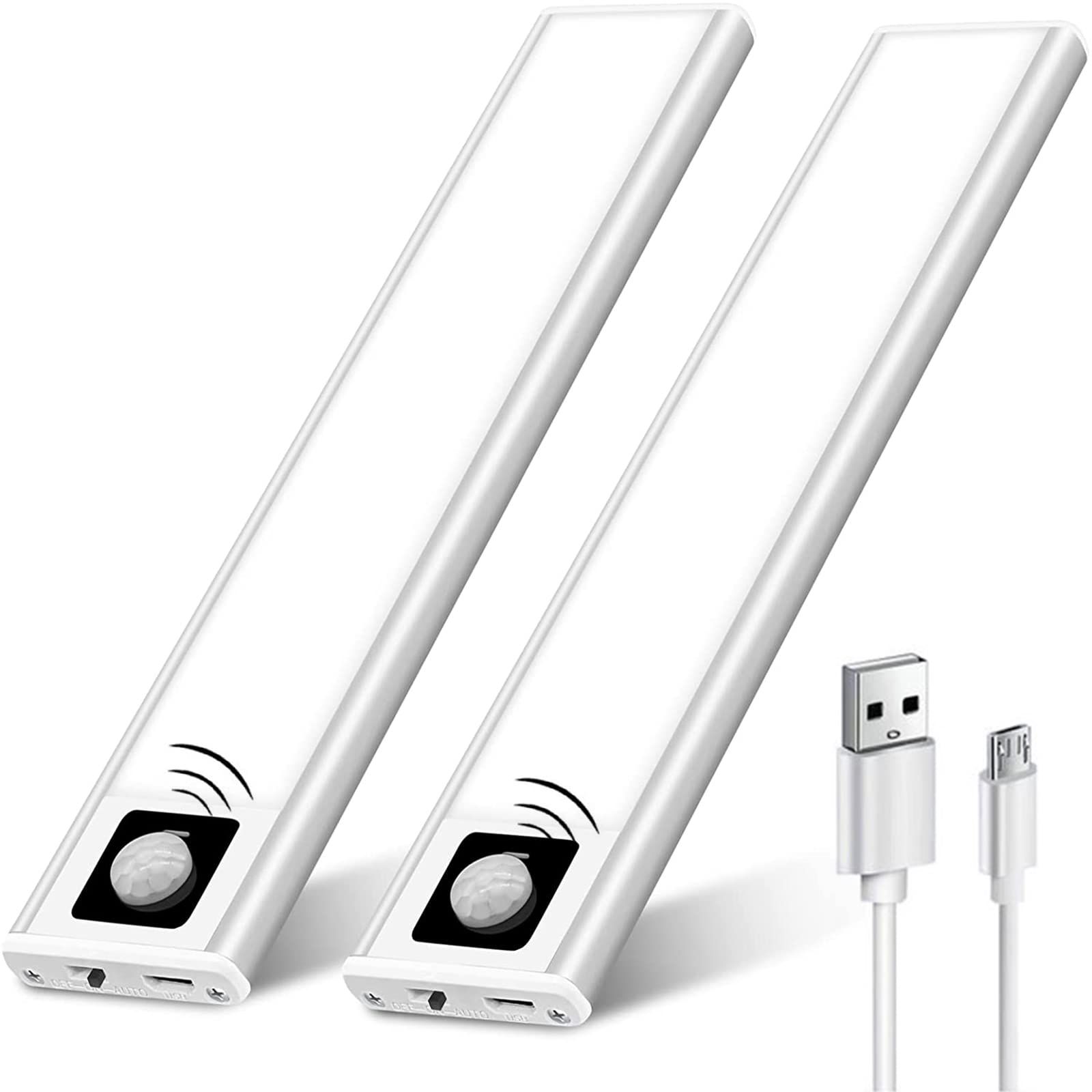 Luz LED Armario, Luces Con Sensor De Movimiento, Luz Nocturna Escaleras Pasillo Magnética Inalámbrica, Regleta LED Cocina Bajo Mueble Para Cocina, Escalera, Garaje, Pasillo, Emergencias,4000k