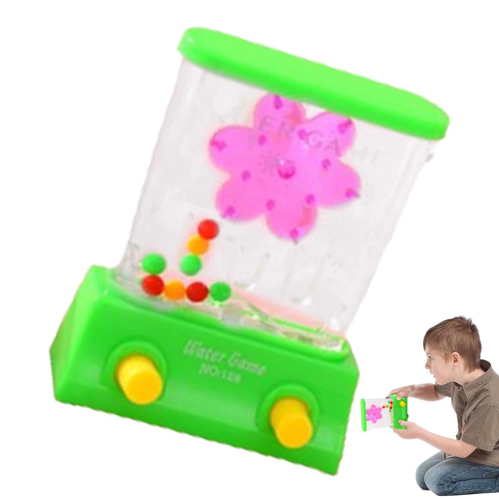 Jeu d'arcade aquatique portable avec anneau jouets de plage éducatifs motricité fine