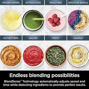 Ninja detect power blender pro personal single serve blendsense technology for smoothies food and more compact kitchen countertop 1800 p watts 72 oz pitcher 2 24 oz cups black tb301  urban country home decor