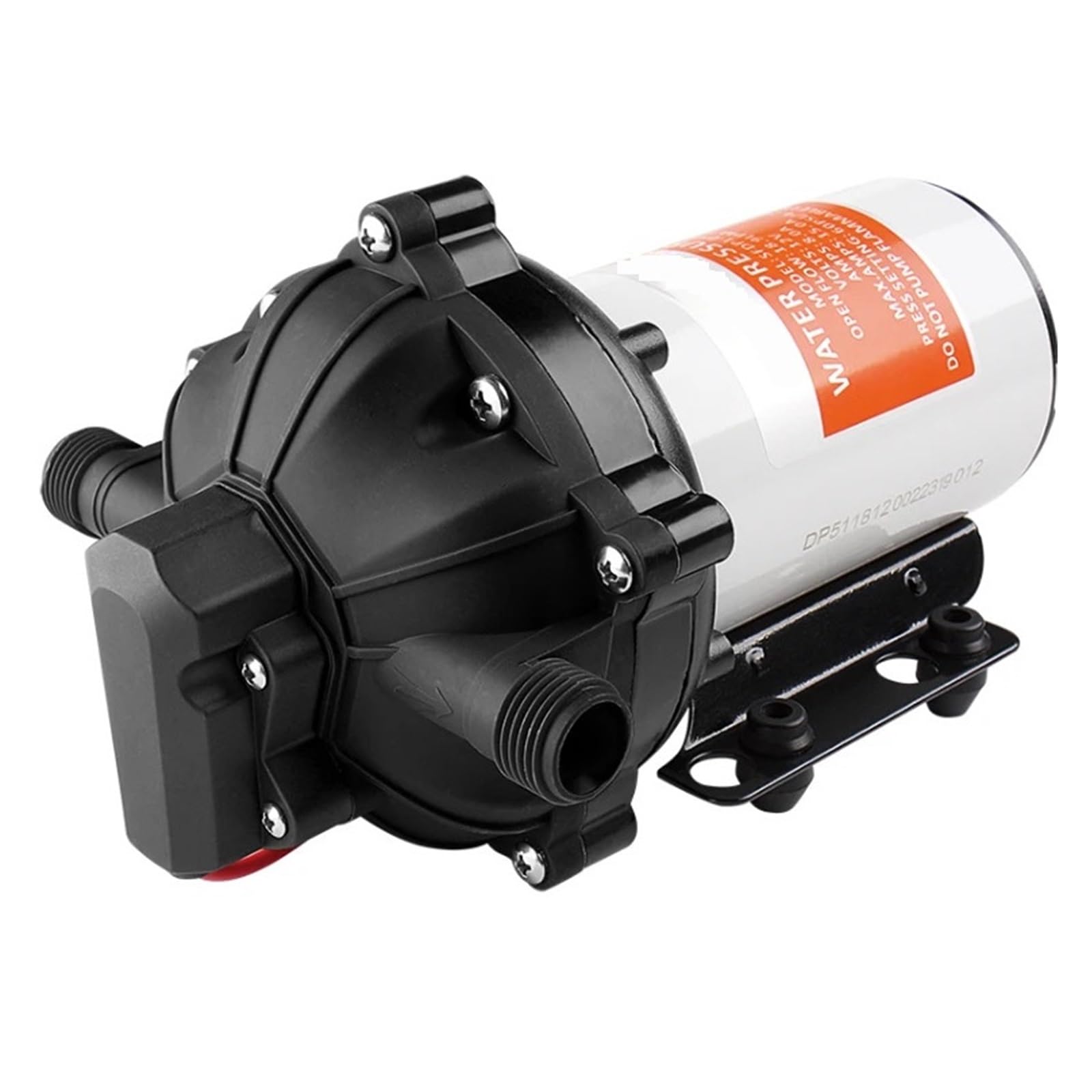 Cczrd 5.0Gpm 19.0Lpm 12V Dc High Pressure Solar Booster Diaphragm Water Pump Smooth Operation Flow Steady Reliable(5.0Gpm 19.0Lpm)