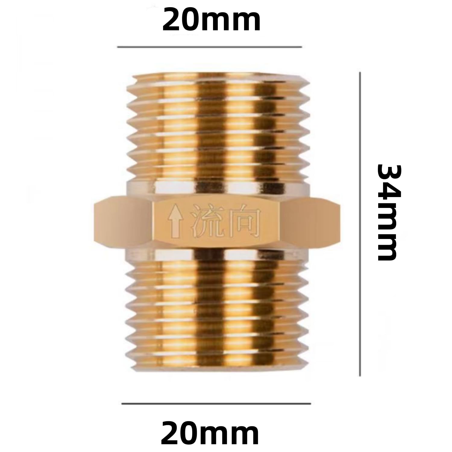 Nickel Plated Hydraulic Check Valve - Brass Inline Non-Return Valve 1/8" To 1"