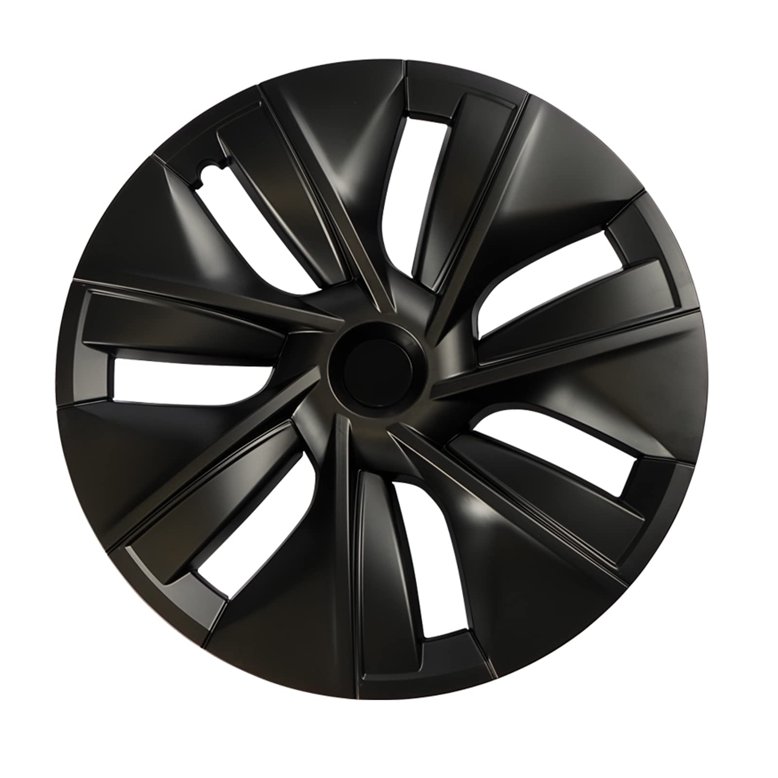 Photo 1 of Donpida Hubcaps Wheel Covers Compatible with Tesla Model Y Hub Cap Replacement for Tesla Wheel Caps 19 Inch Protector Cover Kit 1PCS Matte Black 19 Inch x 1pcs Cyclone Style Matte Black