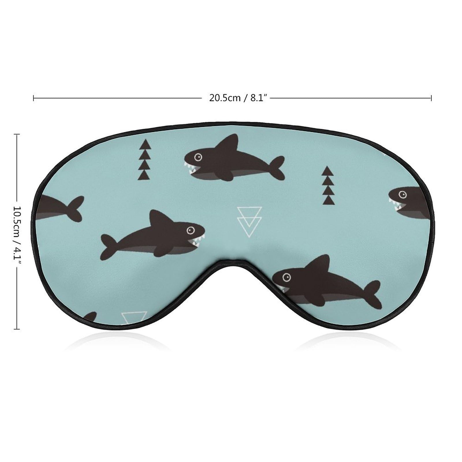 Amazon.co.jp: アイマスク 睡眠用 立体型 目隠し 鮫 サメ アニマル柄