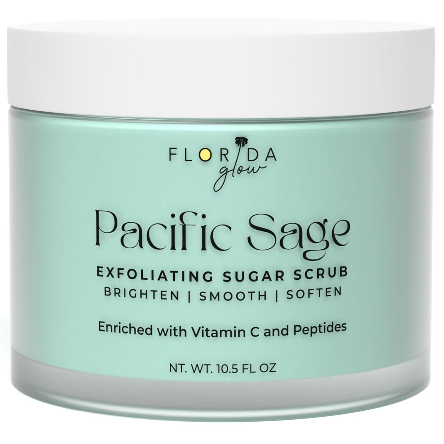 Polypeptide Sugar Scrub for Women - Exfoliating Body Sugar Scrub with Peptides & Vitamin C for Smooth, Radiant Skin - 10.5 oz