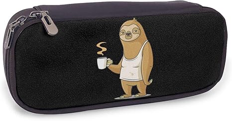 Amazon Co Jp ペンケース お茶を飲むナマケモノ Pen Bag 筆箱 かわいい 文房具 収納ケース 高校生 女子 中学生 Puレザー ペンポーチ 子供 プレゼント 文房具 オフィス用品