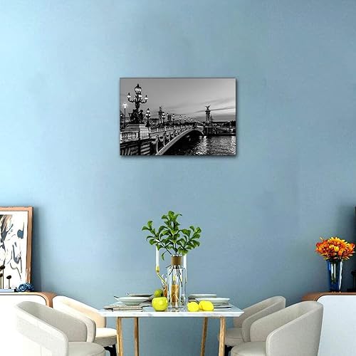 Vista 173 de 1 lienzo decorativo para pared, ferrocarril a través del bosque de pinos con niebla, decoración moderna para el hogar, sala de estar, arte de pared