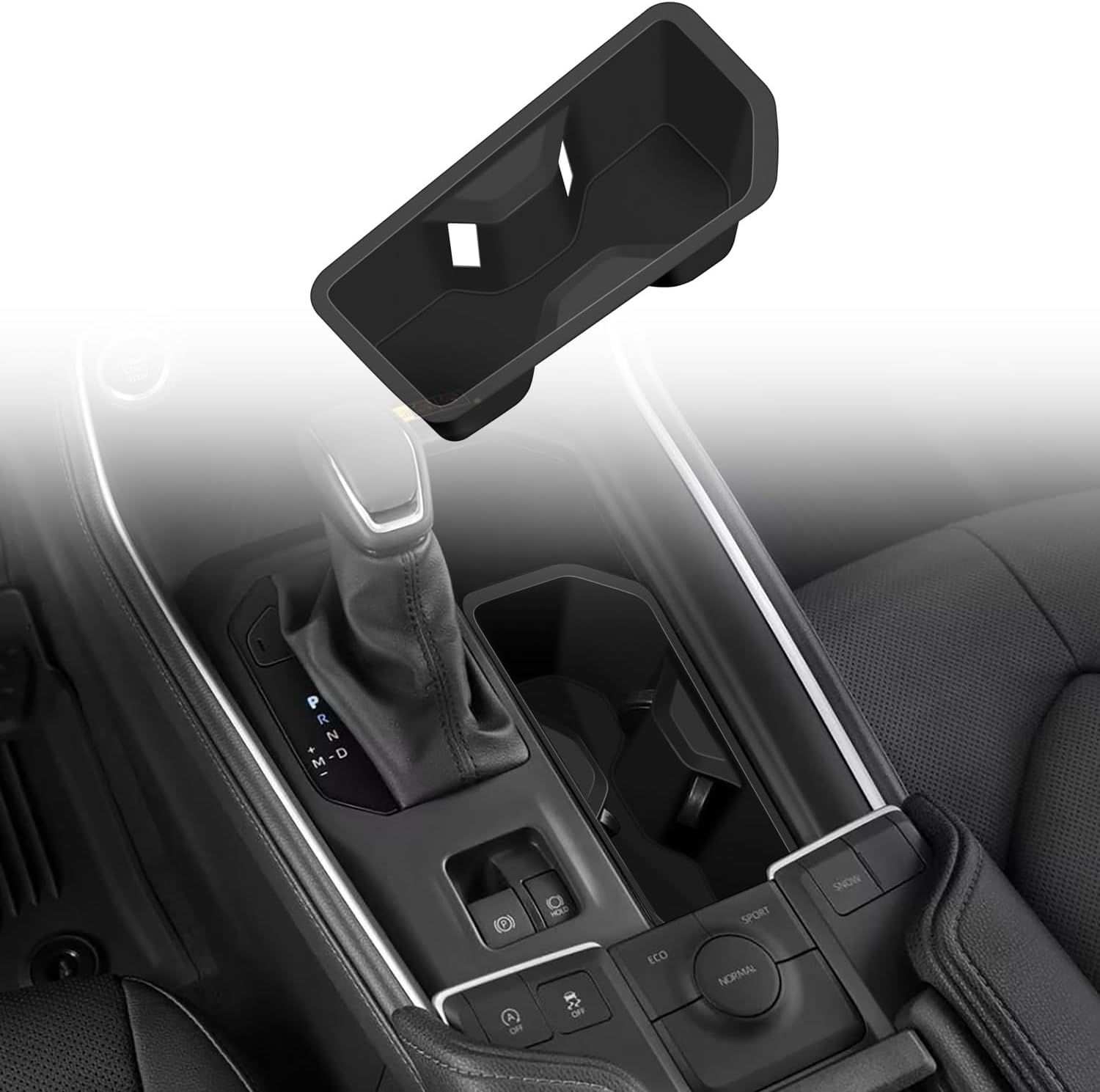 for Toyota Grand Highlander 2023-2025 LHD Silicone Black Front Water Cup Holder Cover 1pcs Car Accessories