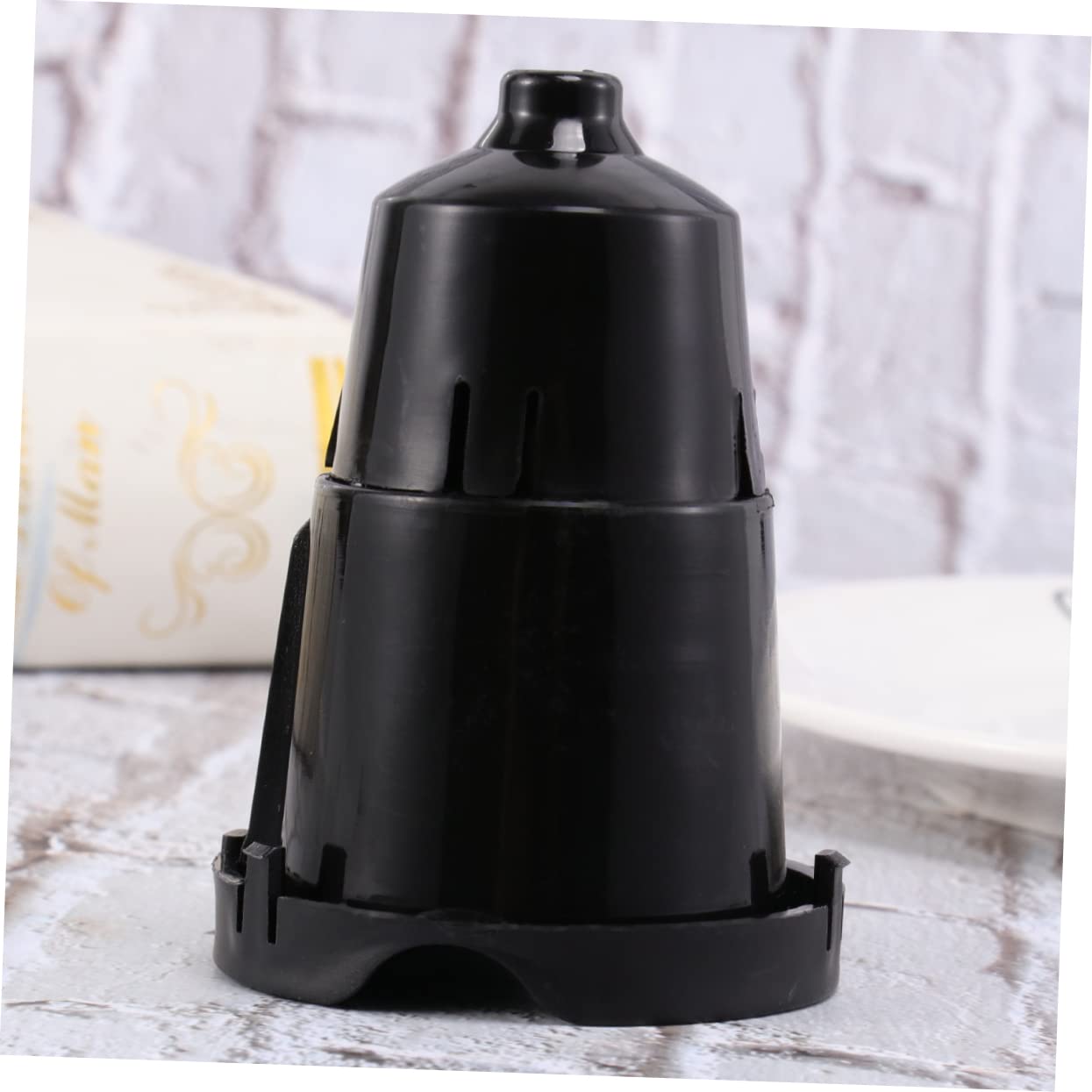 Gadpiparty Coffee Strainer Cup Coffee Filter Accessories for Cafe Use Holder Replacement for Single Cup Brewers Black