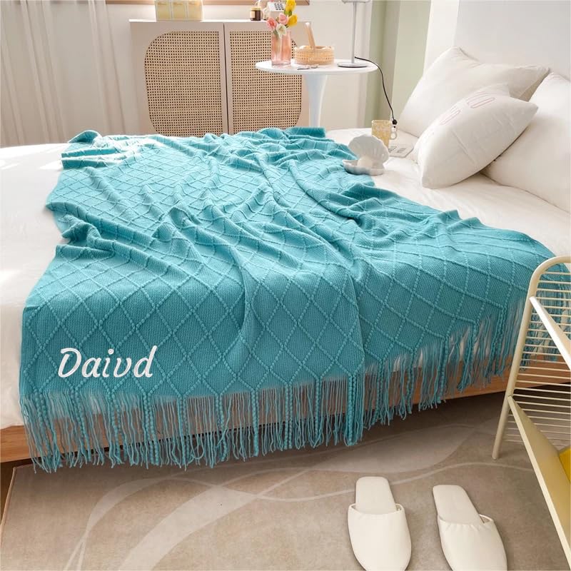 Couverture personnalisée REEG grand plaid lit adulte 150 x 230 cm doux