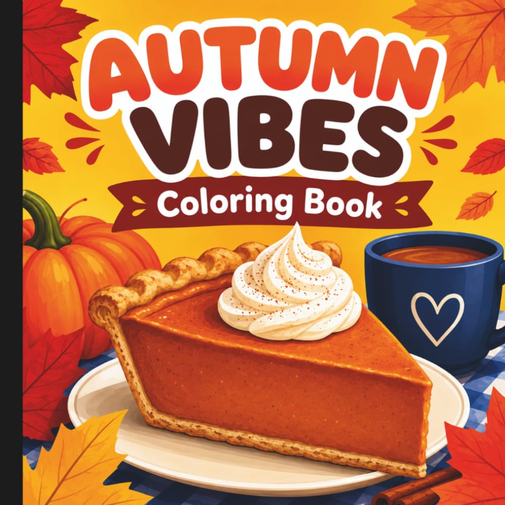 Autumn Vibes Coloring Book: Fun Fall Coloring Book For All Ages