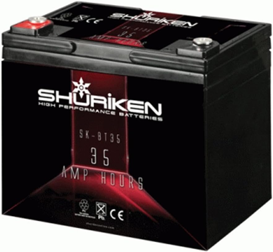 SHURIKEN SK-BT35 12-Volt High Performance AGM Power Cell Battery for Systems Up to 800-Watts