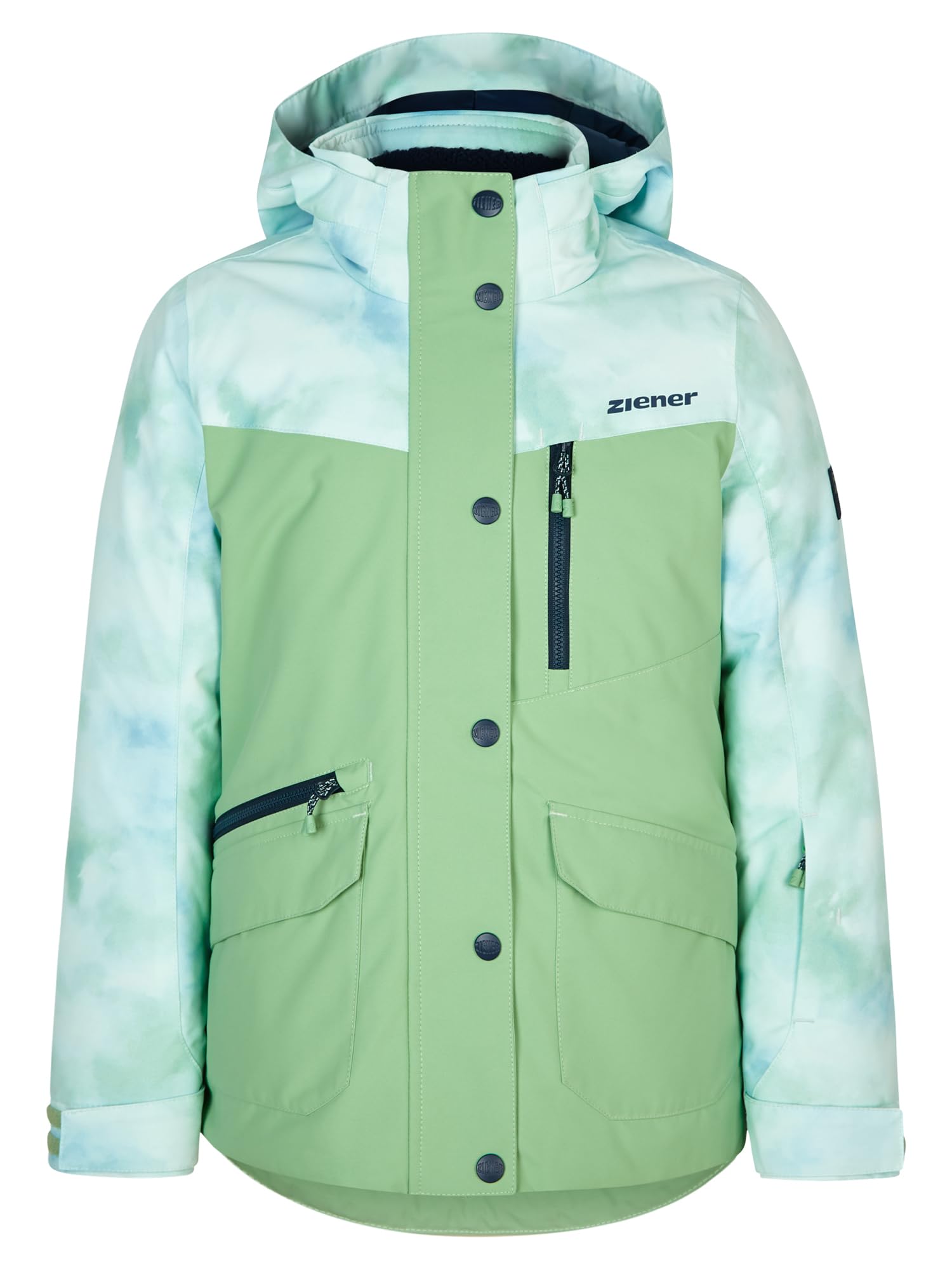 Ziener Mädchen Anoki Ski-Jacke, Winter-Jacke | wasserdicht, winddicht, warm (1er Pack)