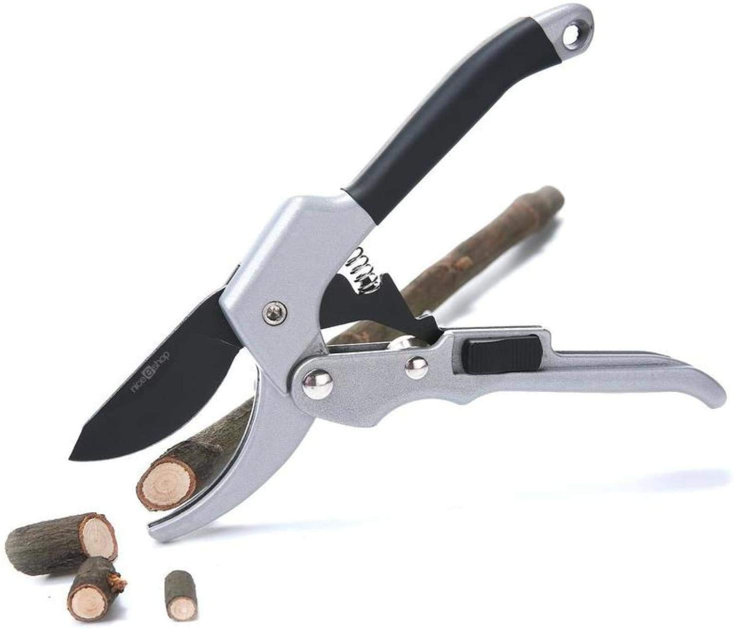 Astschneider, Heckenschere, Cutter, Beschneiden, Handschere, Pflanzenschneider, 20 cm Ratschen-Gartenschere, Handschere, Amboss, Astschere, Schnittschnitt, Gartenschere, Strauch, Obstgarten, Werkzeug