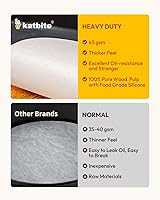 Vista 5 de Katbite - Rondas de papel pergamino de servicio pesado de 4 pulgadas, 200 piezas de rondas de papel pergamino para masas, uso para hornear pequeños