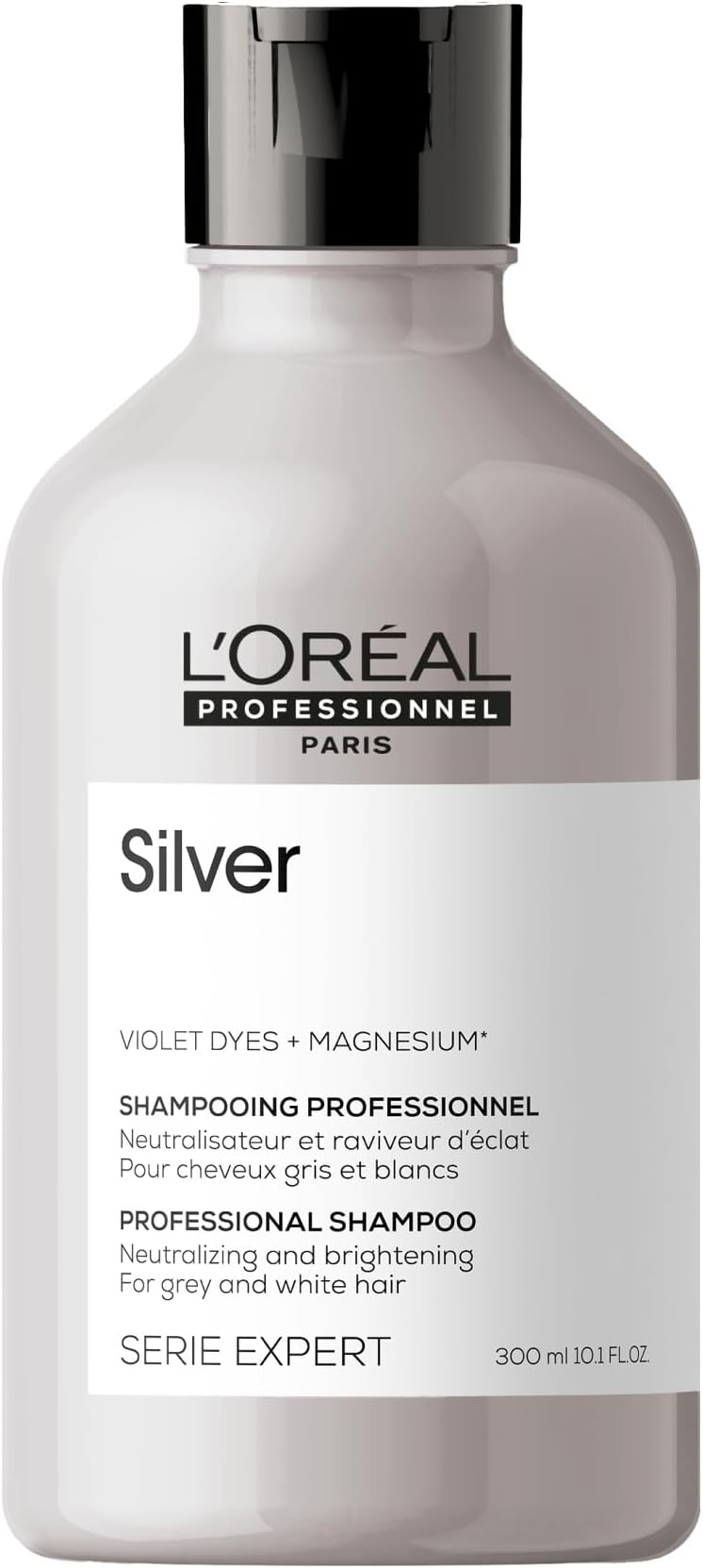 L’Oréal Professionnel | Shampoo, For Grey, White or Light Blonde Hair, Serie Expert Silver