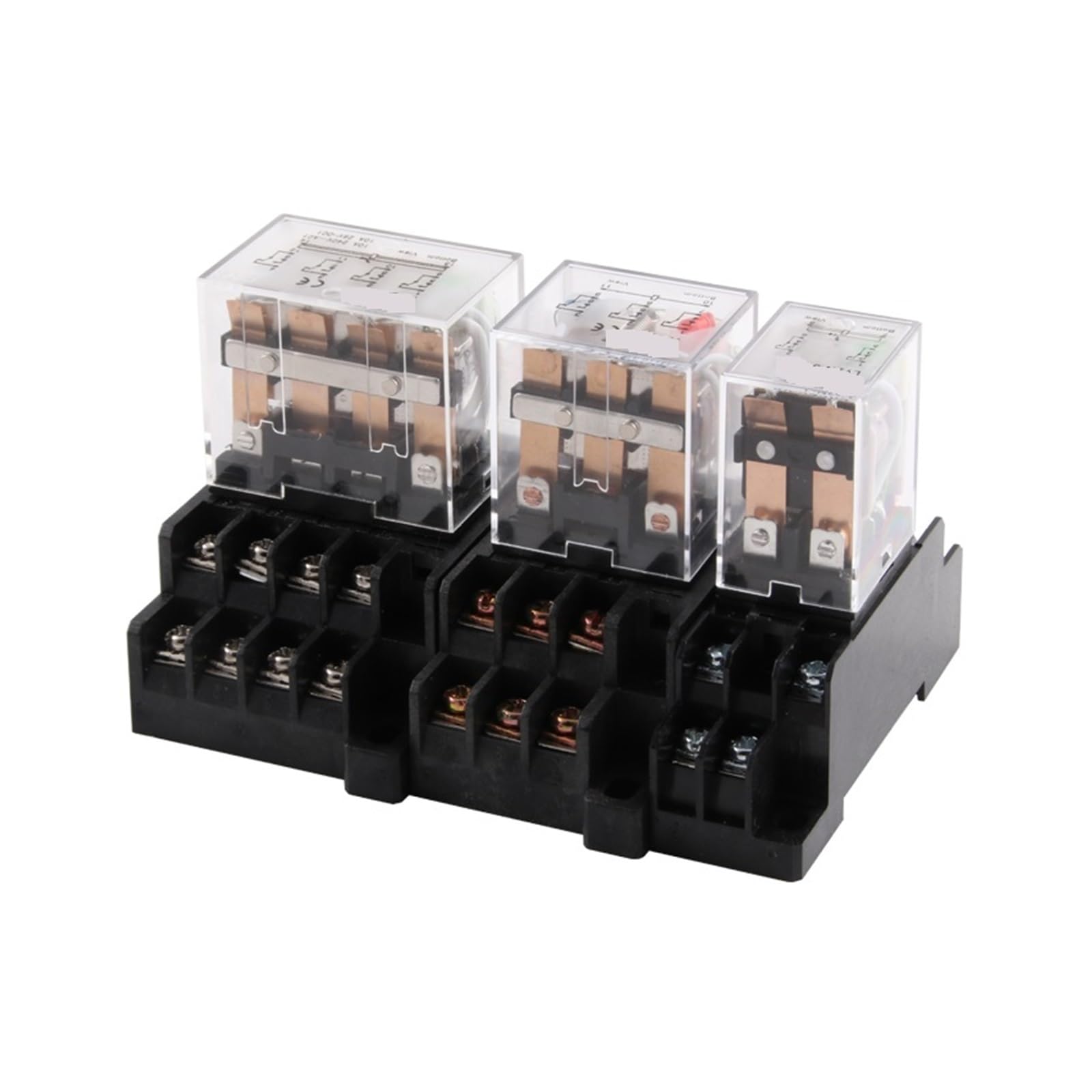 LY2NJ Relais intermédiaire 12V DC avec base JQX-13F pour circuit - 2