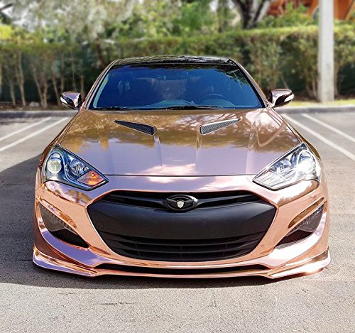 Vvivid+ Rose Gold Conform Mirror Finish Chrome Vinyl Wrap Roll (1Ft X 5Ft) #TOP1