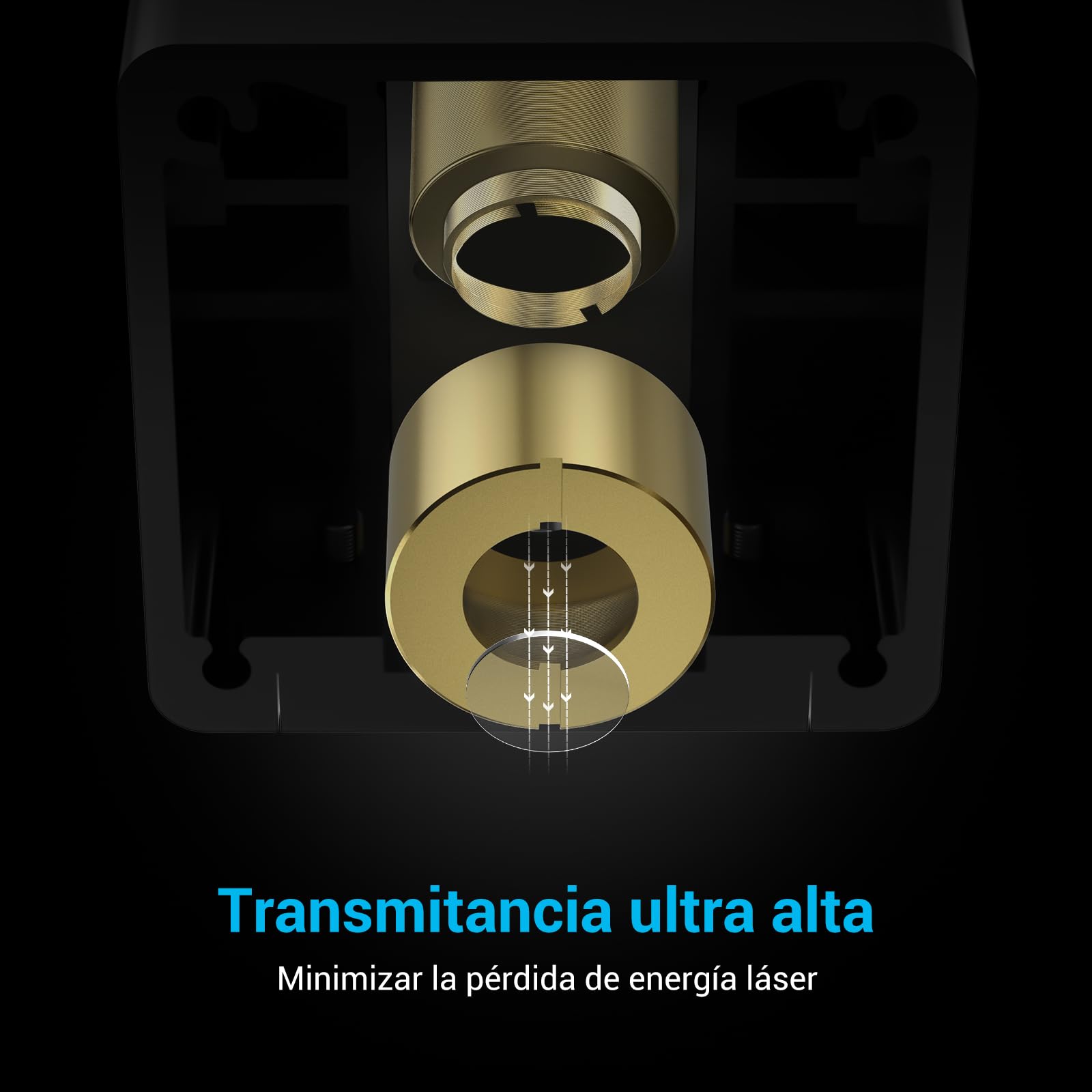 X3 Pro de Lente láser original 4 piezas, lente de módulo de grabado L10 para máquina de grabado, fácil de instalar, altamente transparente, anti-aceite y anti-humo