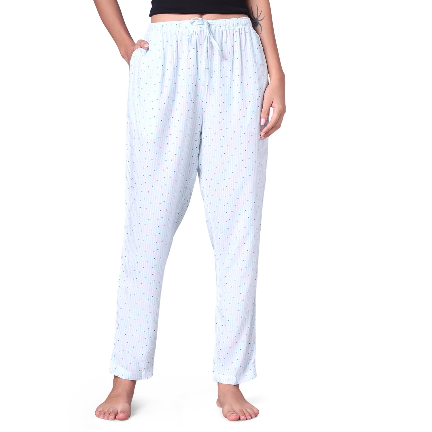 urban scottish Women Printed Pyjama with Side Pockets-picture-26