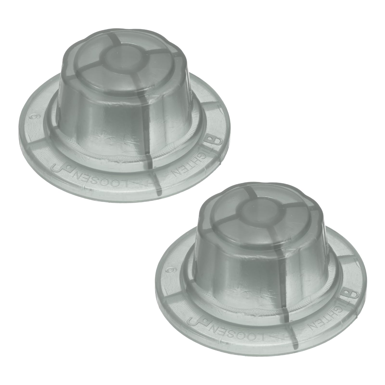 sourcing map 2Pcs Hole Fan Blade Nut Covers (M8 x 1.5) - Universal Plastic Fan Fixing Kit Replacement General Nut Fixed Lock Fittings Cover for Electric Repair, Gray