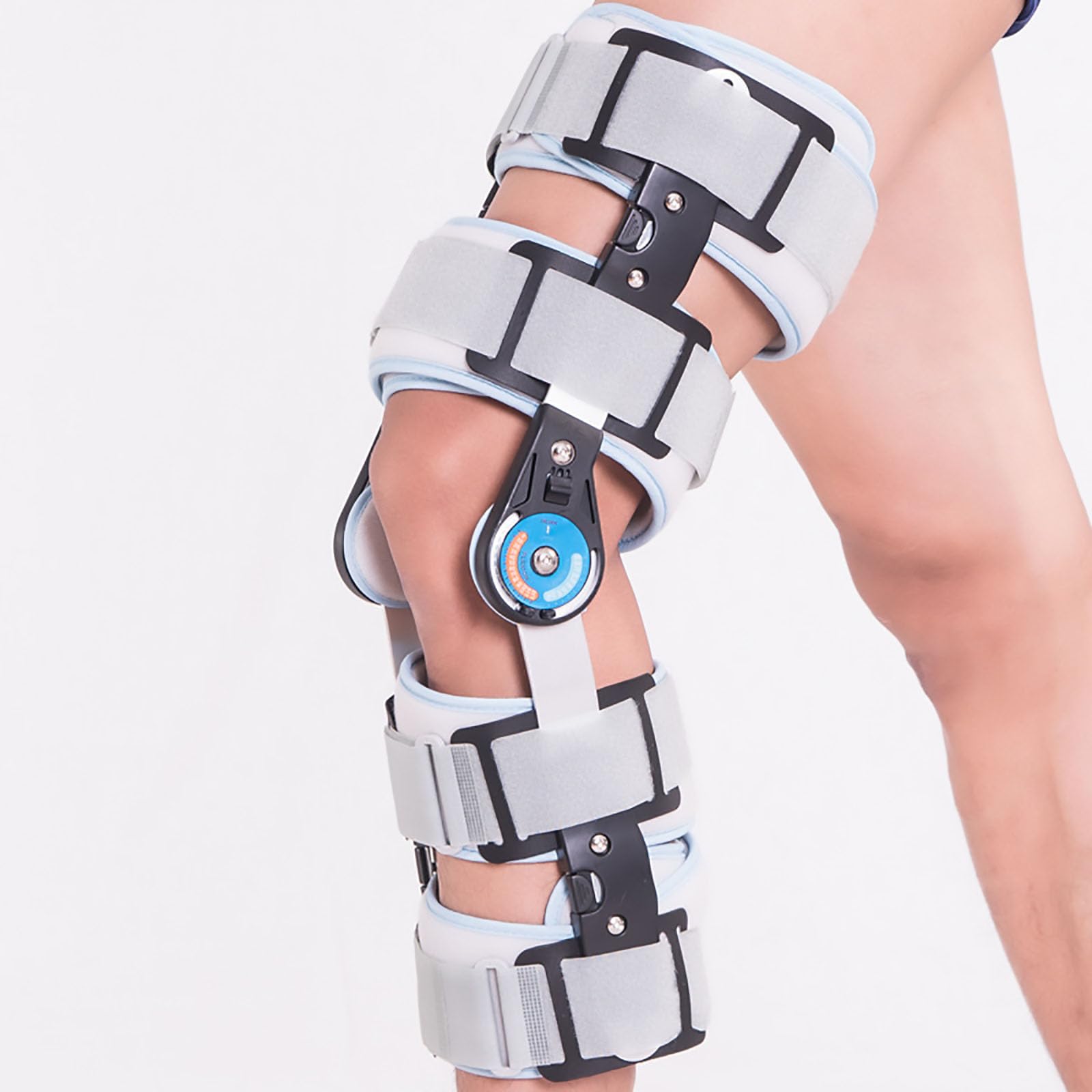Ortesis de Rodilla con Bisagra con Mandril, Soporte Aleación Liviana, Hinged Knee Brace, para ACL/MCL/PCL/Meniscus/Ligament/Sports Lesiones Protección y Alivio Dolor