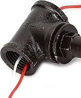 Vista 8 de Garosa Válvula de luz steampunk con válvula de parada de 1/2 pulgada, interruptor de luz retro con cable para tubería de agua, luz de mesa vintage