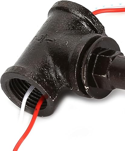 Miniatura 8 de Garosa Válvula de luz steampunk con válvula de parada de 12 pulgada, interruptor de luz retro con cable para tubería de agua, luz de mesa vintage,