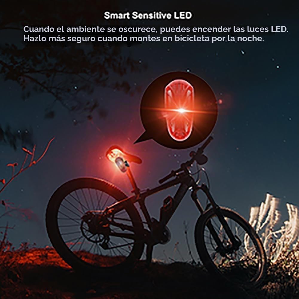 Winnes Rastreador GPS para Bicicleta 4G, luz Oculta para Bicicleta, rastreador GPS sin suscripción con SOS, 1800 mAh, 1800 días, rutas históricas, reproducción, Geo-Fence iOS, Android, SMS/App/Web