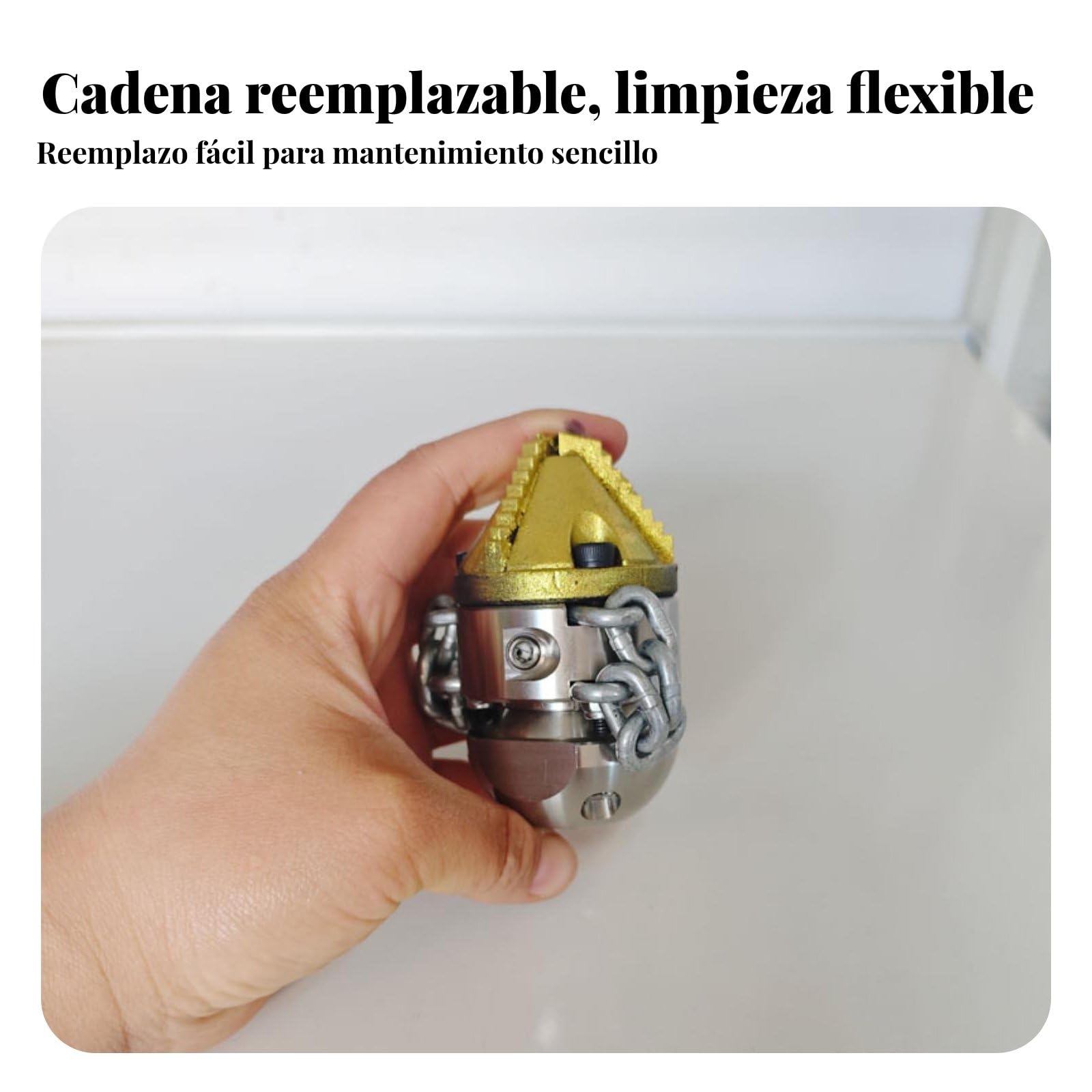 perfeclan Industrial de Alcantarillado de Alta Presión Rotativa Cabezal con Giratorias Elimina Incrustaciones y Grasa Adecuada para Operadores de Mantenimiento y de Servicios, 0.8KG 3/8 Rosca
