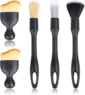 MplehDa Car Detailing Brush, Car Cleaning Brushes, Car Interior Cleaning Tools Brush, Soft Bristles Detailing Brush, Dust Removal Brush, Dirt Dust, Clean Brushes for Car (Pack of 5)