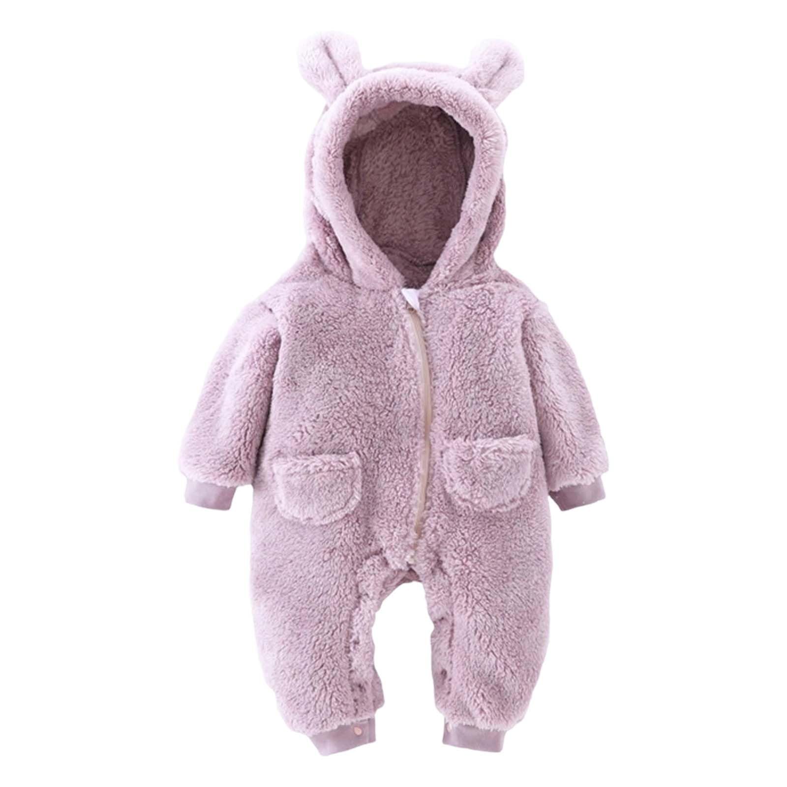Generico Tutina Morbida per Neonati, per Bambini, Bambine, Neonati, Bambini Piccoli, Abbigliamento Invernale Autunnale, Caldo e Accogliente, Abbigliamento da Gioco