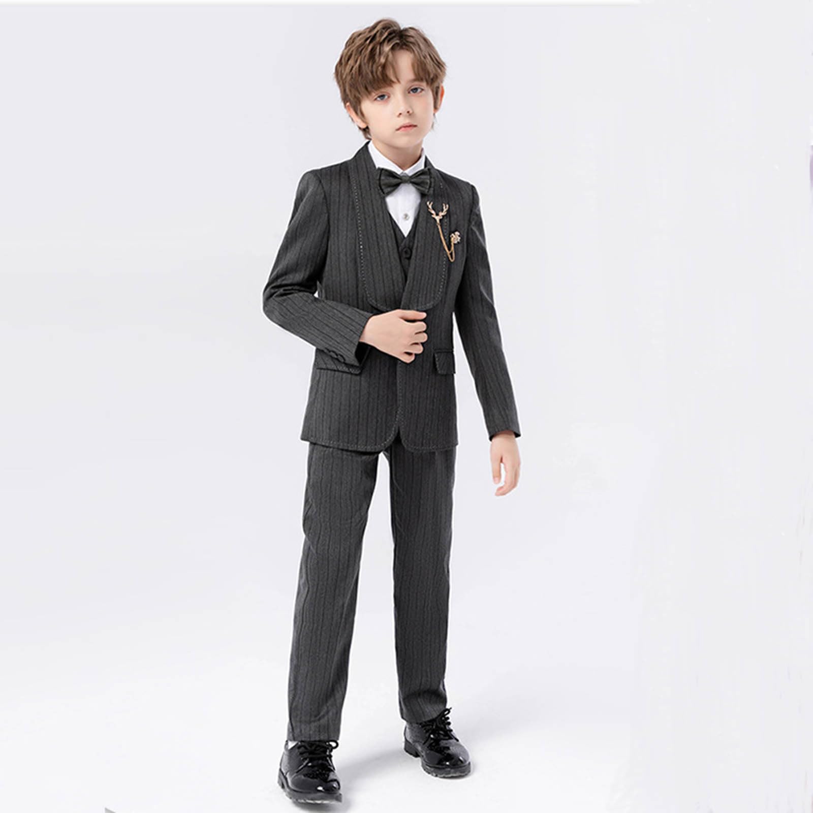Generico Completo Formale Ragazzo Giacca A Righe per Performance E Feste Abito Elegante