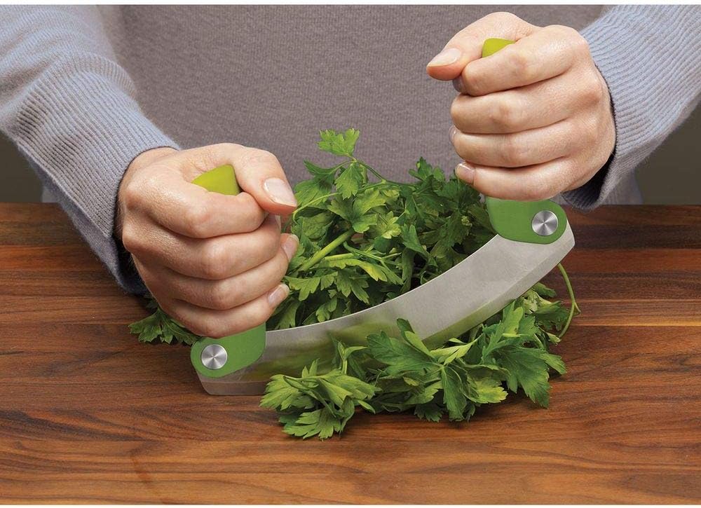 Joseph Joseph Mezzaluna Folding Herb Chopper, Green