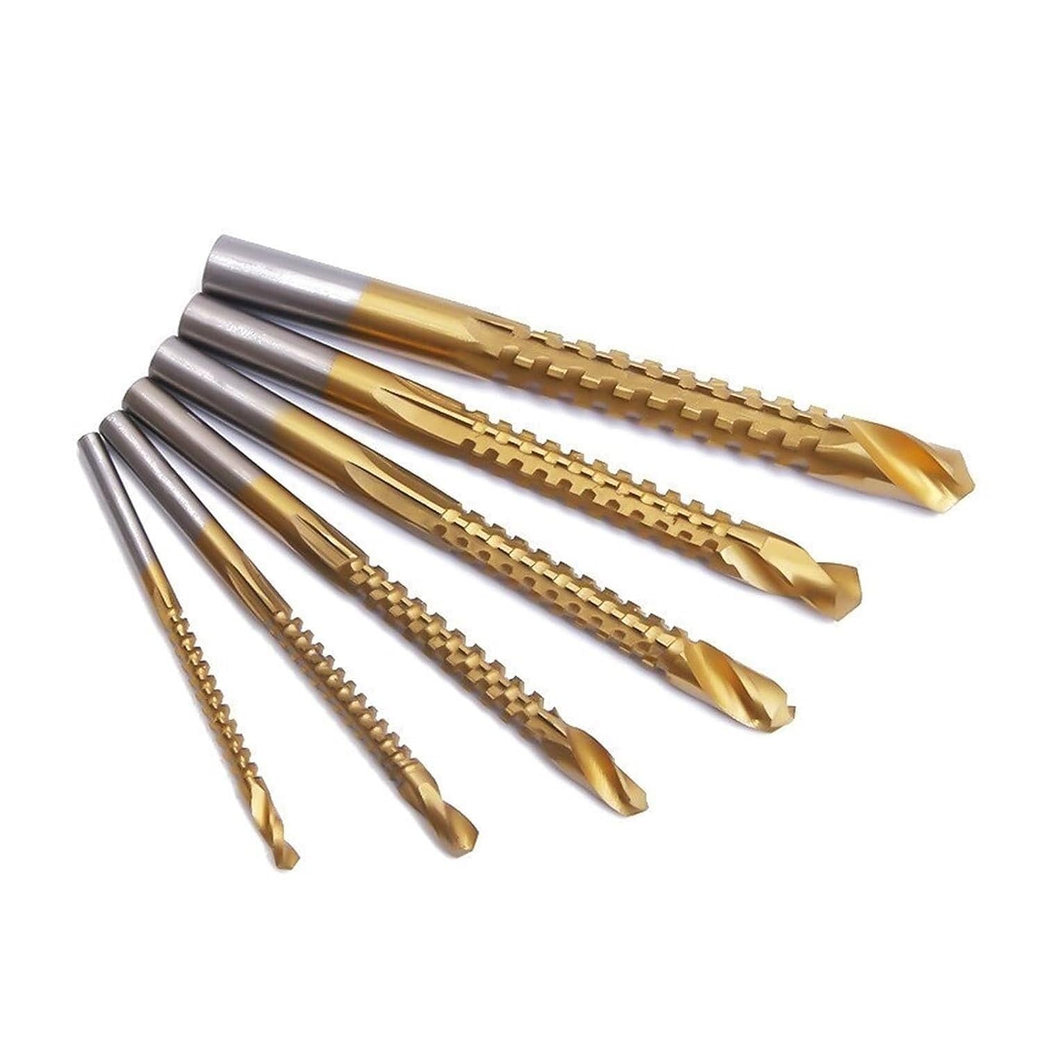 Juego De 6 Brocas De Cobalto, Broca Espiral Métrica Compuesta, Broca Helicoidal para Madera, para Corte Y Perforación.