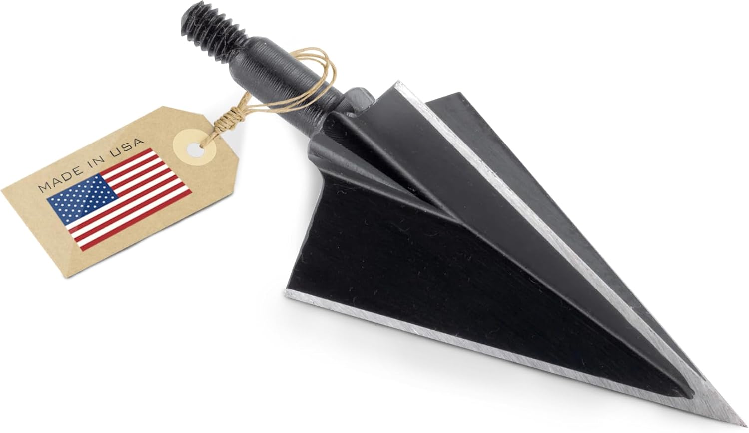 VPA 1 1/4" 3-Blade Broadhead, Screw-in, 1045 Carbon Tool Steel 50-52 Rockwell, 3 Pack, Made in The USA